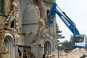 Abriss der Türme am 9. Januar 2018