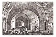 Krypta, Graphik aus Taylor/Nodier 1837