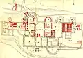 Große Therme,Grabungsplan von 1887