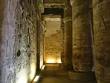 Innenansicht des Tempels von Sethos I
