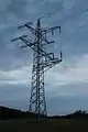Abzweigmast der 110-kV-Leitung Metzigen-Nehren über den eine Verbindung zur Anlage 0704 möglich war