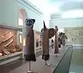 Eine Reihe von Ticuna-Masken (Museu Nacional da Universidade Federal do Rio de Janeiro)