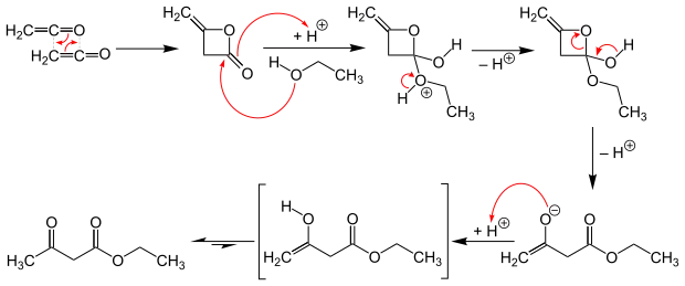 Synthese von Acetessigsäureethylester
