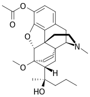 Strukturformel von Acetorphin
