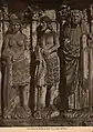 Eva und Adam, Moses mit der Gesetzestafel. Fotografie vermtl. Ende des 19. Jh.