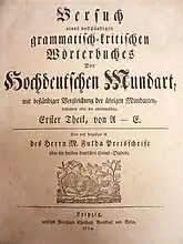Erstausgabe Band 1: A–E 1774