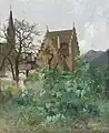Sonnenblumen im Vorgarten 1904