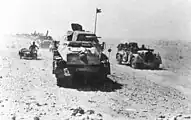 Vormarsch der Panzerjäger-Abteilung 39 in Afrika