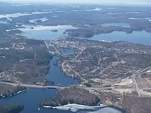 Luftbild mit Blick aus Nordosten
