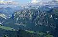 Die Nordflanke der Kanisfluh aus der Luft gesehen