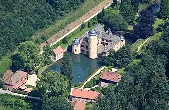 Luftbild der Schlossanlage