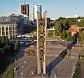 Völkerfreundschaft-Denkmal zum 400. Jahrestag der Vereinigung Udmurtiens mit Russland (1972 mit Topuridse), Ischewsk