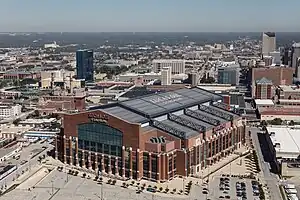 Das Lucas Oil Stadium in Indianapolis