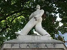 Aeschenplatz Anlage, Basel. Plakatankleber 1923/1924 von Paul Wilde (1893–1936)