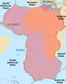 Karte der Afrikanischen Platte