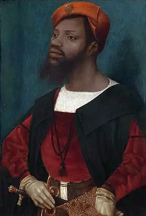 Porträt eines afrikanischen Mannes (Jan Mostaert)