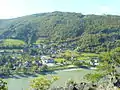 Blick vom Luftberg auf den nördlichen Teil von Aggsbach Markt