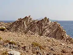 Felsformation(Rücken des „Krokodils“)