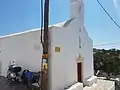 Erinnerungstafel an der Agios-Savvas-Kirche