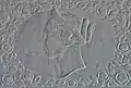 Relief in der Vorhalle
