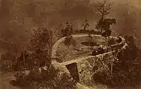 Kreiskehre Agony Point auf der Darjeeling Himalayan Railway