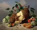 Natureza-morta com frutas (Stillleben mit Früchten), etwa 1873, 53,8 × 67 cm, Öl auf Leinwand, Pinacoteca do Estado de São Paulo