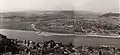 Die Mündung der Ahr in den Rhein vor der Renaturierung (ca. 1930)