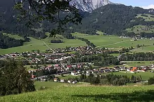 Blick von Gössenberg auf Aich