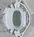 Das Stadion von oben.