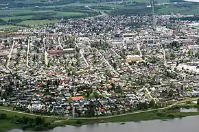 Luftbild von Lillestrøm