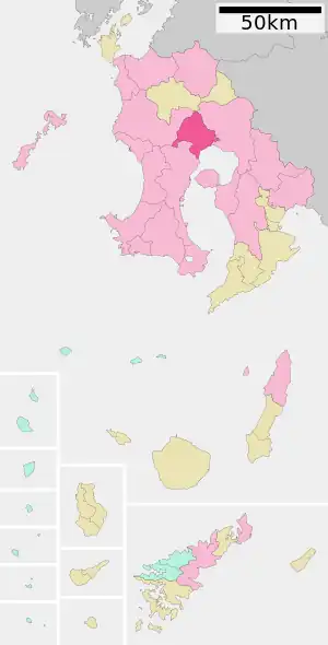 Lage Airas in der Präfektur