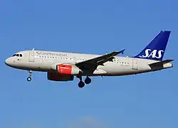 Airbus A319-100 der SAS