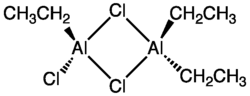 Strukturformel von Triethyldialuminiumtrichlorid