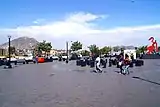 Die Alameda Chabuca Granda in Lima zwischen Regierungspalast und dem Río Rímac.