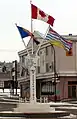 Nullpunkt Alaska Highway in Dawson Creek (British Columbia, Kanada)