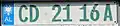 Nummernschild von Diplomatischen Vertretungen (CD)