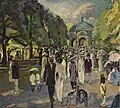 Albert Weisgerber:Im Münchner Hofgarten, 1911, Lenbachhaus München