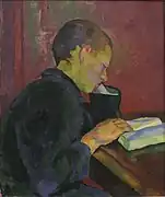 Alberto lesend, circa 1914