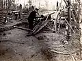 Canon de 90 de Bange des 43e RAC, Gernicourt (Aisne), Januar 1915
