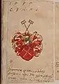 Wappen derer von der Streithorst im Album amicorum von Burchard Grossmann 1643