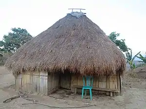 Hütte in der Aldeia Dacilelo