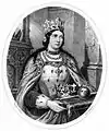Hedwig von Anjou nach einer Phantasiedarstellung von Aleksander Lesser