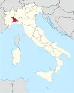 Lage innerhalb Italiens