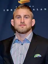 Alexander Gustafsson bei der Svenska idrottsgalan 2014 in Stockholm