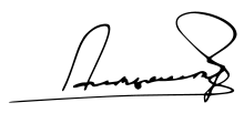 Unterschrift Alexander I.
