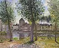 Alfred Sisley:Les peupliers à Moret-sur-Loing, après midi d’août