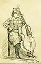 Musikerin, Bleistiftzeichnung