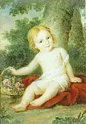 Amelia Curran:Clara Allegra Clairmont-Byron,Öl auf Leinwand, 1819