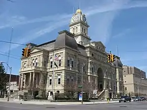 Allen County Courthouse in Lima, gelistet im NRHP mit der Nr. 74001392