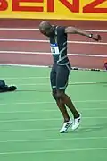Titelverteidiger Allen Johnson trat zum Halbfinale nicht mehr an
